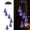Solar Powered LED Edison Bulb Wind Chime Lights Color-Changing Garden Decor